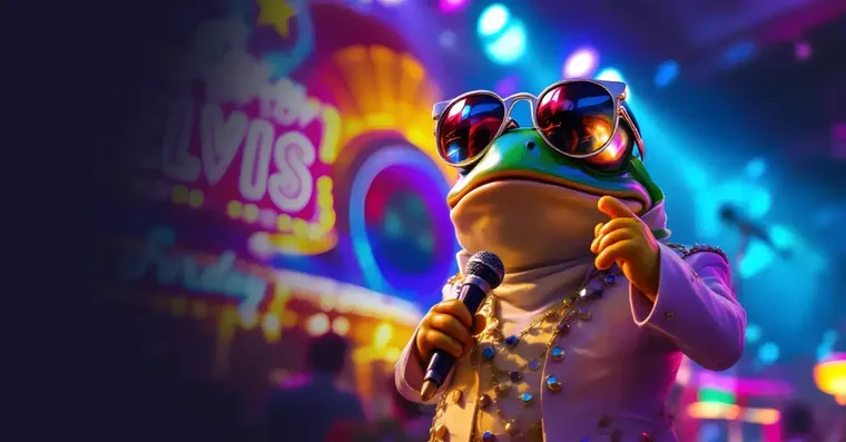 Axe Casino lobby Axe Casino lobby banner with a neon pokies character